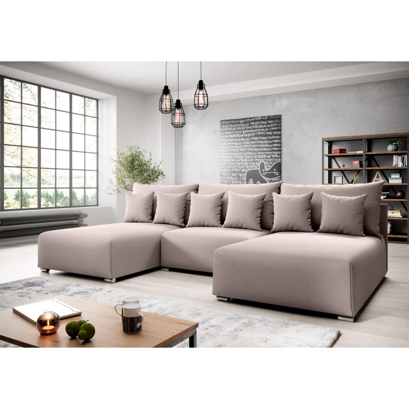 Sedací souprava do U ROSIANA - pudrově růžová