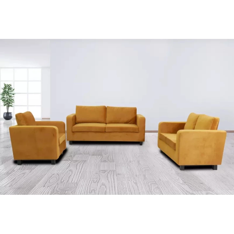 Sedací souprava 3+2+1 CRISTALINA - žlutá