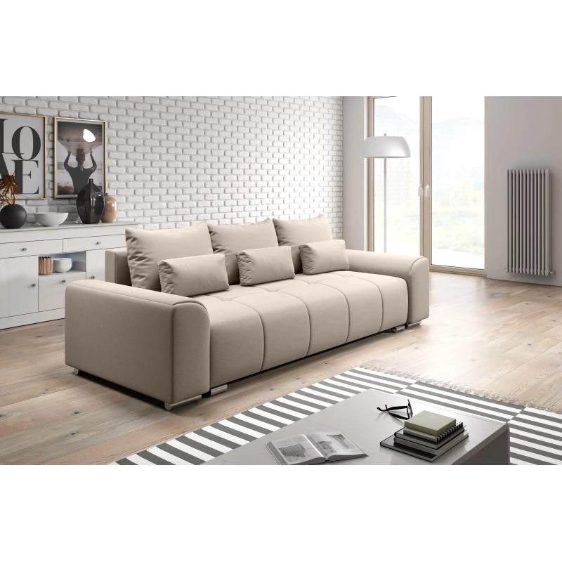 Trojmístná rozkládací pohovka RANDA - béžová