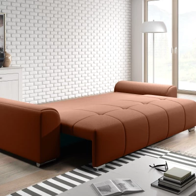 Trojmístná rozkládací pohovka RANDA - cihlová