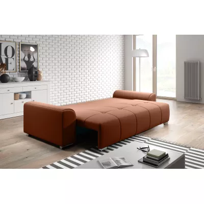 Trojmístná rozkládací pohovka RANDA - cihlová