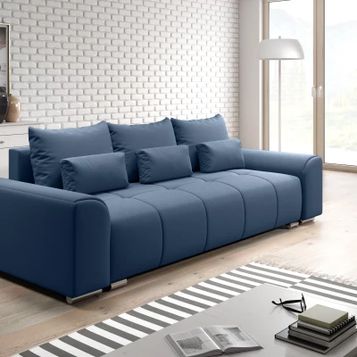 Trojmístná rozkládací pohovka RANDA - modrá