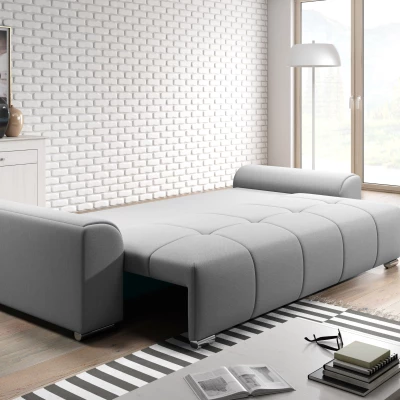 Trojmístná rozkládací pohovka RANDA - světle šedá