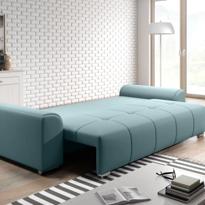 Trojmístná rozkládací pohovka RANDA - světle modrá