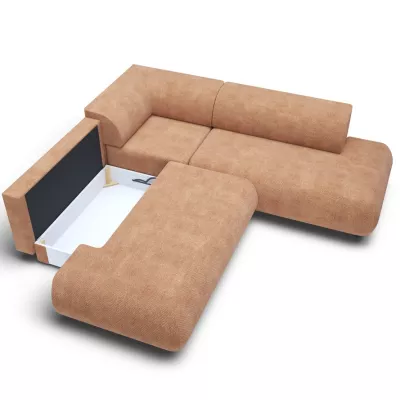 Rozkládací sedačka s úložným prostorem SURREY 2 - světlá hnědá