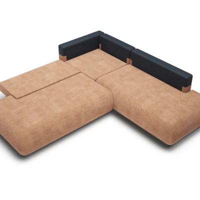 Rozkládací sedačka s úložným prostorem SURREY 2 - světlá hnědá