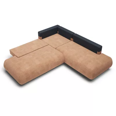 Rozkládací sedačka s úložným prostorem SURREY 2 - světlá hnědá