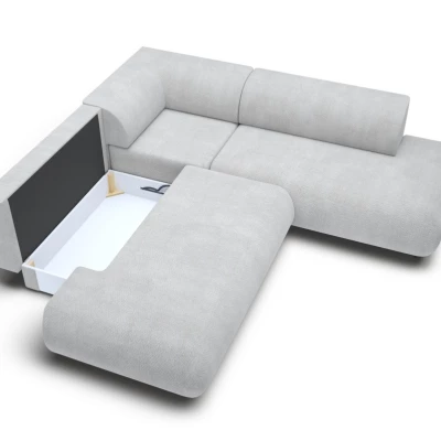 Rozkládací sedačka s úložným prostorem SURREY 2 - světlá šedá