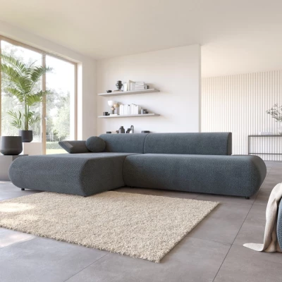 Rozkládací rohová sedačka s úložným prostorem SURREY 1 - modrá, levý roh