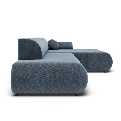 Rozkládací rohová sedačka s úložným prostorem SURREY 1 - modrá, pravý roh
