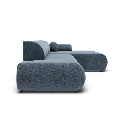 Rozkládací rohová sedačka s úložným prostorem SURREY 1 - modrá, pravý roh