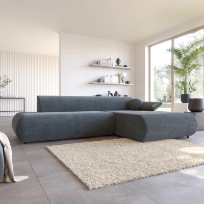 Rozkládací rohová sedačka s úložným prostorem SURREY 1 - modrá, pravý roh