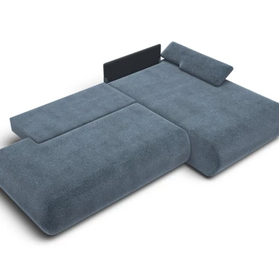 Rozkládací rohová sedačka s úložným prostorem SURREY 1 - modrá, pravý roh
