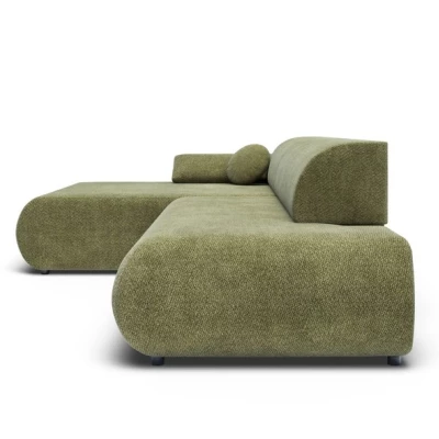 Rozkládací rohová sedačka s úložným prostorem SURREY 1 - khaki, levý roh