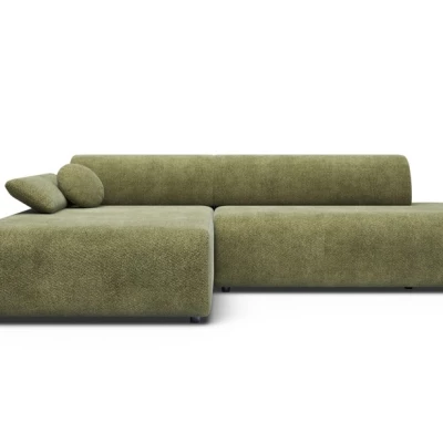 Rozkládací rohová sedačka s úložným prostorem SURREY 1 - khaki, levý roh