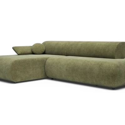 Rozkládací rohová sedačka s úložným prostorem SURREY 1 - khaki, levý roh