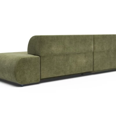 Rozkládací rohová sedačka s úložným prostorem SURREY 1 - khaki, levý roh