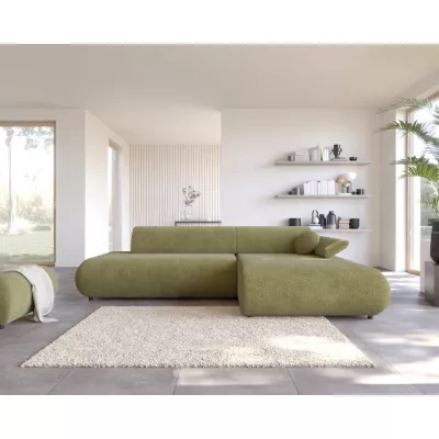 Rozkládací rohová sedačka s úložným prostorem SURREY 1 - khaki, pravý roh