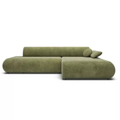 Rozkládací rohová sedačka s úložným prostorem SURREY 1 - khaki, pravý roh