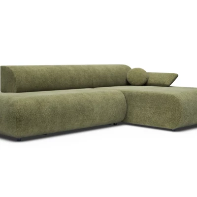 Rozkládací rohová sedačka s úložným prostorem SURREY 1 - khaki, pravý roh