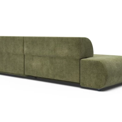 Rozkládací rohová sedačka s úložným prostorem SURREY 1 - khaki, pravý roh