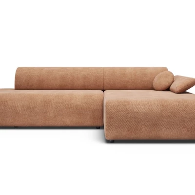 Rozkládací rohová sedačka s úložným prostorem SURREY 1 - světlá hnědá, pravý roh