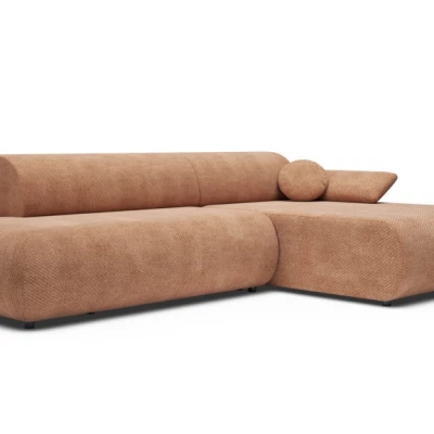 Rozkládací rohová sedačka s úložným prostorem SURREY 1 - světlá hnědá, pravý roh