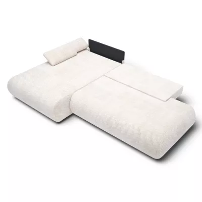 Rozkládací rohová sedačka s úložným prostorem SURREY 1 - béžová 2, levý roh