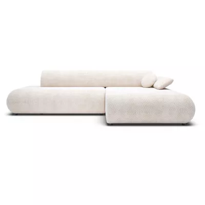 Rozkládací rohová sedačka s úložným prostorem SURREY 1 - béžová 2, pravý roh