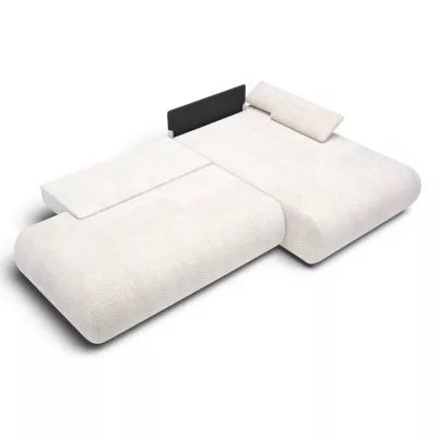 Rozkládací rohová sedačka s úložným prostorem SURREY 1 - béžová 2, pravý roh