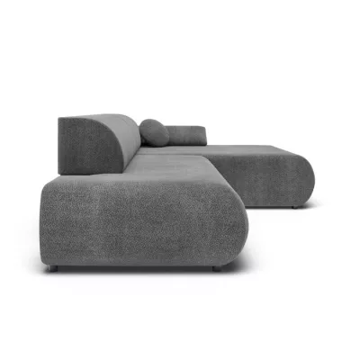 Rozkládací rohová sedačka s úložným prostorem SURREY 1 - tmavá šedá, pravý roh