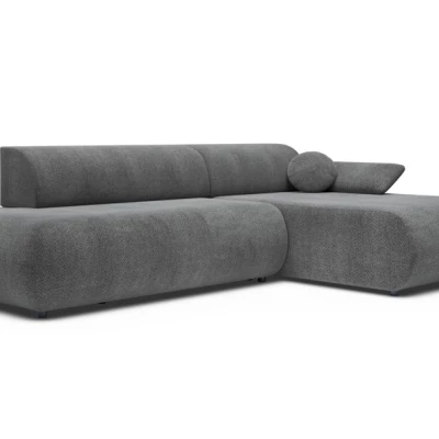 Rozkládací rohová sedačka s úložným prostorem SURREY 1 - tmavá šedá, pravý roh