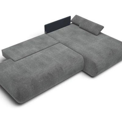 Rozkládací rohová sedačka s úložným prostorem SURREY 1 - tmavá šedá, pravý roh