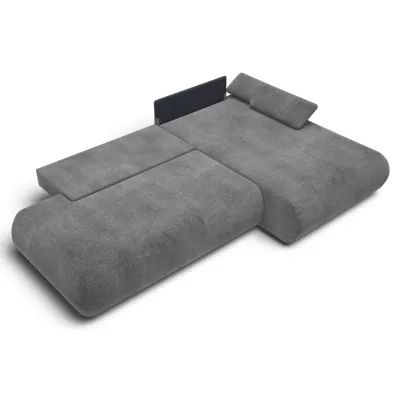 Rozkládací rohová sedačka s úložným prostorem SURREY 1 - tmavá šedá, pravý roh