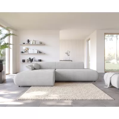 Rozkládací rohová sedačka s úložným prostorem SURREY 1 - světlá šedá 2, levý roh