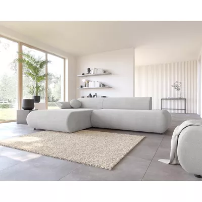 Rozkládací rohová sedačka s úložným prostorem SURREY 1 - světlá šedá 2, levý roh