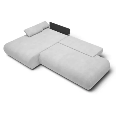 Rozkládací rohová sedačka s úložným prostorem SURREY 1 - světlá šedá 2, levý roh