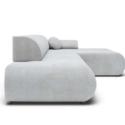 Rozkládací rohová sedačka s úložným prostorem SURREY 1 - světlá šedá 2, pravý roh