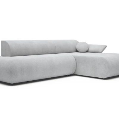 Rozkládací rohová sedačka s úložným prostorem SURREY 1 - světlá šedá 2, pravý roh