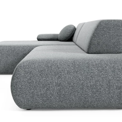 Rozkládací rohová sedačka s úložným prostorem SURREY 1 - popelavá, levý roh