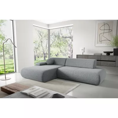 Rozkládací rohová sedačka s úložným prostorem SURREY 1 - popelavá, levý roh