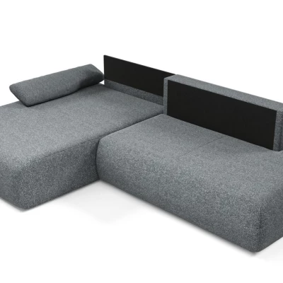 Rozkládací rohová sedačka s úložným prostorem SURREY 1 - popelavá, levý roh