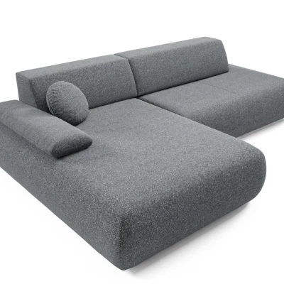 Rozkládací rohová sedačka s úložným prostorem SURREY 1 - popelavá, levý roh