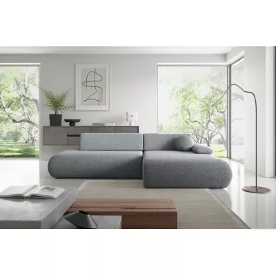 Rozkládací rohová sedačka s úložným prostorem SURREY 1 - popelavá, pravý roh