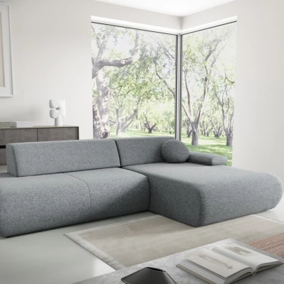 Rozkládací rohová sedačka s úložným prostorem SURREY 1 - popelavá, pravý roh