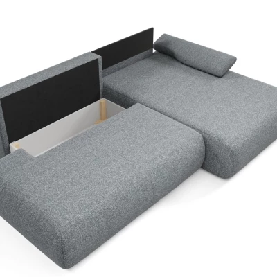 Rozkládací rohová sedačka s úložným prostorem SURREY 1 - popelavá, pravý roh