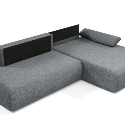 Rozkládací rohová sedačka s úložným prostorem SURREY 1 - popelavá, pravý roh