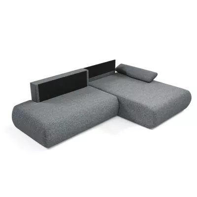 Rozkládací rohová sedačka s úložným prostorem SURREY 1 - popelavá, pravý roh