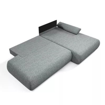 Rozkládací rohová sedačka s úložným prostorem SURREY 1 - popelavá, pravý roh