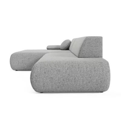 Rozkládací rohová sedačka s úložným prostorem SURREY 1 - ocelová šedá, levý roh